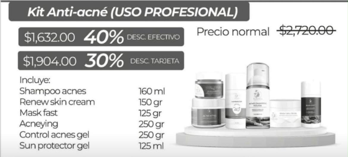 Kit -acne uso profesional
