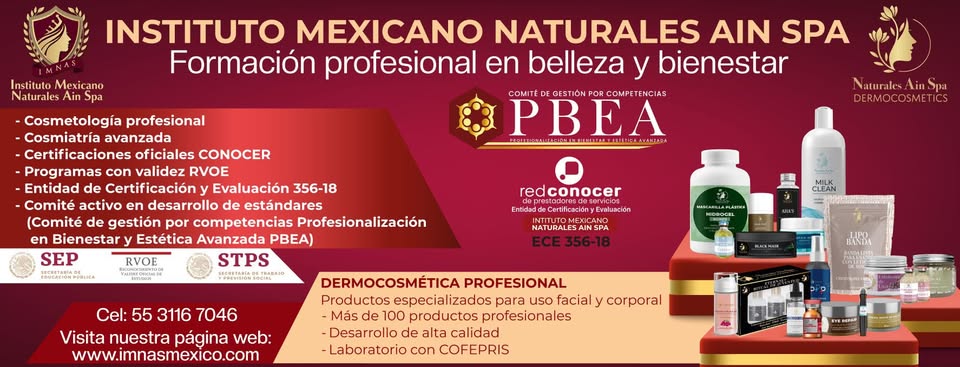 Instituto Mexicano Naturales Ain Spa formaci&oacute;n profesional